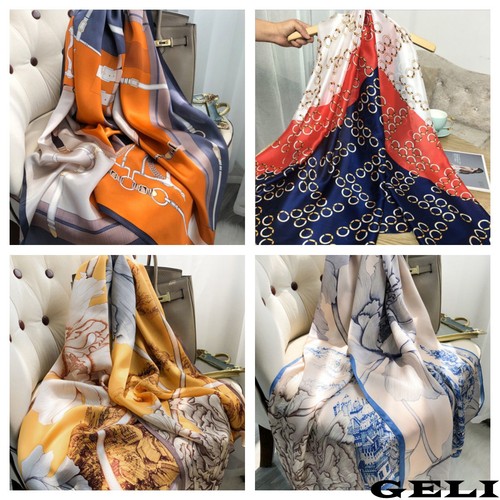 Ladies women large shawl satin - women,