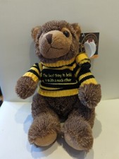 Flame Homeware Betty Bear soft toy 9" with Bee on Shoulder  