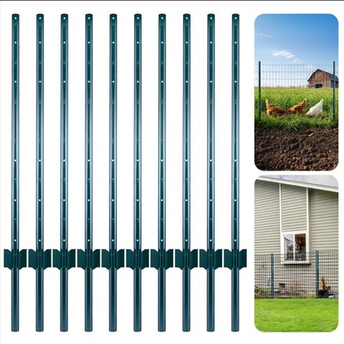 Metal fence posts 4ft - fence,