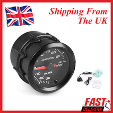 Universal Car Pointer 7 Color LED Psi Turbo Boost Gauge Pressure Meter 2'' 52mm