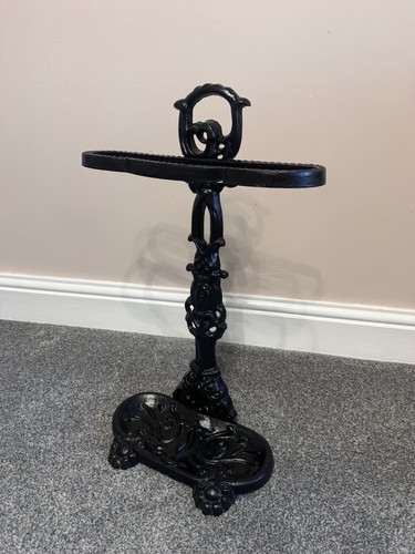 Vintage cast iron umbrella - cast,