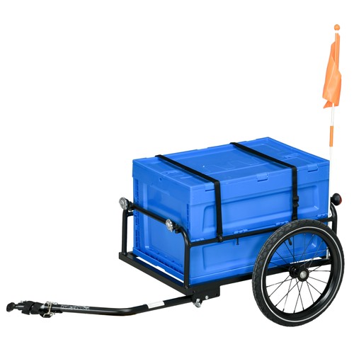 Homcom bicycle trailer - bicycle, with
