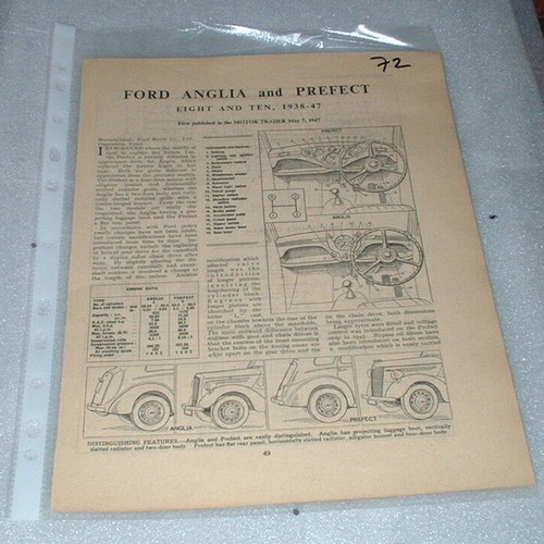 Ford anglia prefect motor - ford,