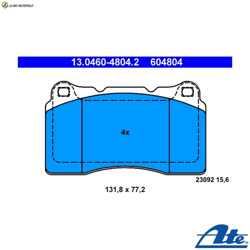 Brake pad set - set,