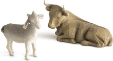 Willow Tree Ox and Goat Set Figurine