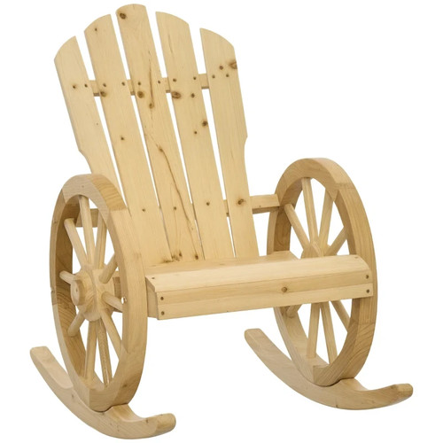 Wooden adirondack rocking - wooden,