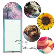 Magnetic Notepad & Pencil, Fridge Magnet Memo Note Shopping Pad To Do List