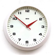 SMITHS 1970s BRITISH Midcentury Vintage Industrial Factory Bakelite Wall Clock