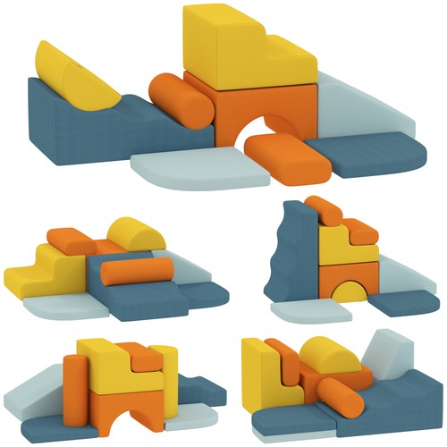 Aiyaplay piece soft play - 9-piece,
