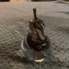 iridescent glass pear