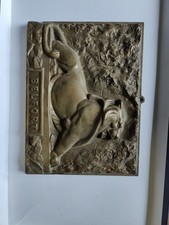 Antique Lion De Belfort Plaque 