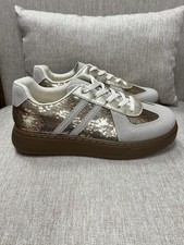Women’s Trainers Gold Sequin
