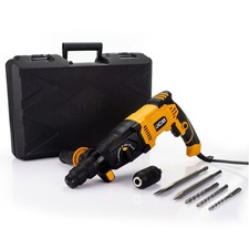 JCB 1050W 3.5J Corded SDS Rotary Hammer Drill, Variable Speed, 4 Mode, 3m Cable