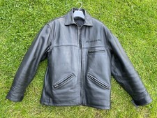 Helstons Black Leather Jacket XL