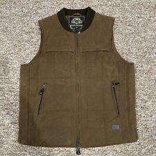 Roland Sands Design Motorcycle Waxed Vest Size MEDIUM
