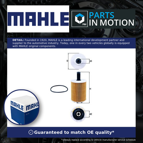 Oil filter fits seat mahle - seat,