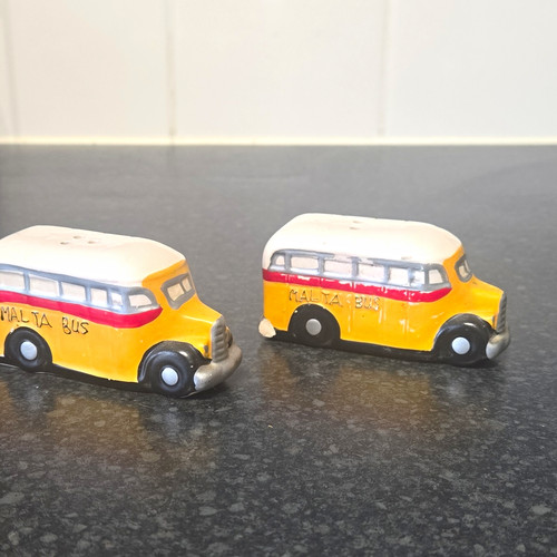 Malta bus novelty ceramic - malta, salt