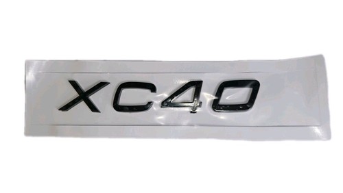 Xc40 black gloss rear badge - black,