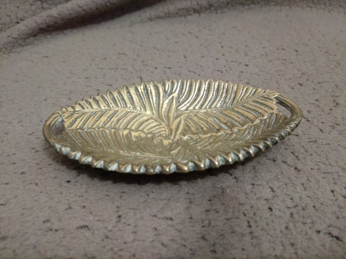 Vintage brass leaf design - vintage,
