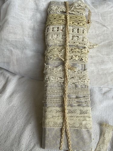 Antique laces vtg bobbin trims - vtg,