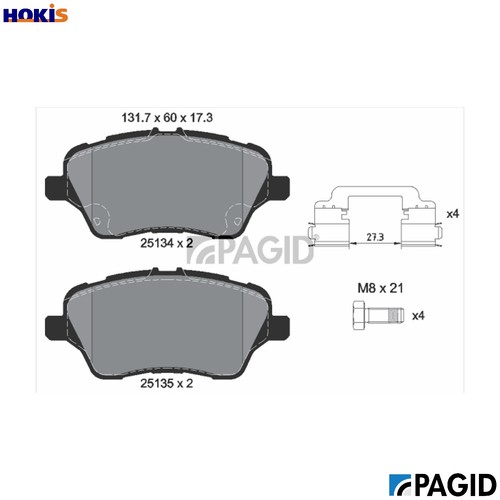 Brake pad set - brake,