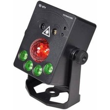 QTX TetraCube Rechargeable 4-in-1 Portable Effect Light DJ Disco Party Stage