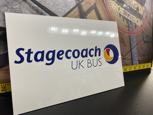 Stagecoach bus sign board - uk,
