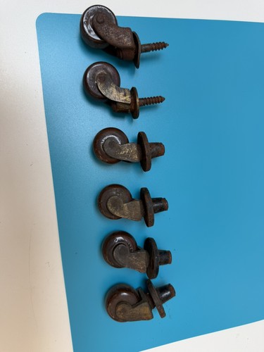 Victorian ceramic castors - victorian,
