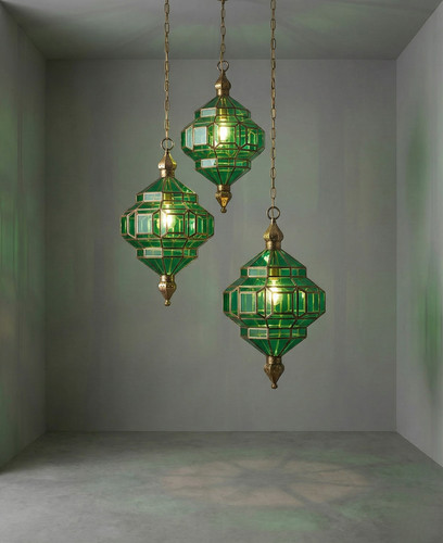 Handmade moroccan green glass - handmade,
