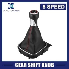 5 Speed Gear Shifter Stick Knob Handle Shifter Boot Cover for VW Golf 5 6 Plus