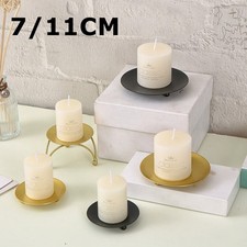 2/4X Iron Candle Holders Plate