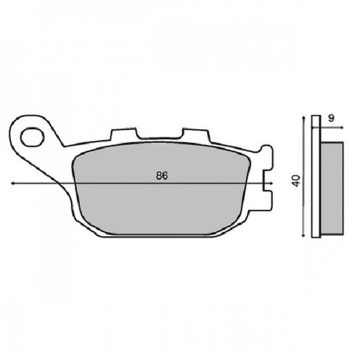 Rear brake pads - rear,