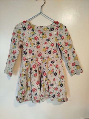 Mothercare grey flowers dress - grey,