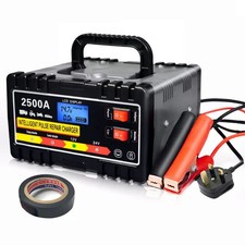 2500A HEAVY DUTY 12/24V AUTOMATIC CAR BATTERY CHARGER SMART PULSE REPAIR TRICKLE