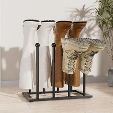 4/6 Pair Welly Boot Stand Metal Rack Free Stand Shoes Boots Storage Walking