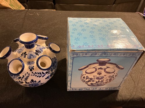 Delft blue tulip - delft, vase
