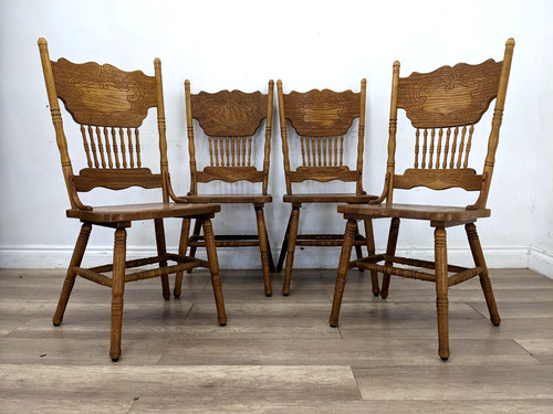 Dining chairs oak - dining, press