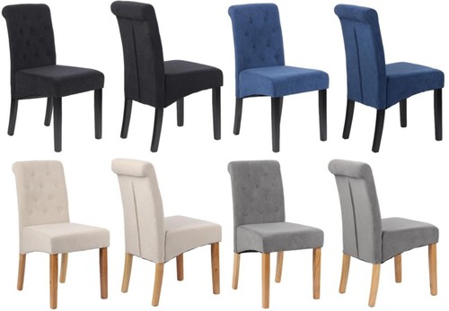 Velvet dining chairs - 2,