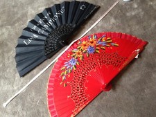 2 X VINTAGE HAND HELD LADIES