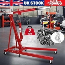 2 Ton Tonne Engine Motor Crane Hydraulic Folding Hoist Lift Workshop Equipment