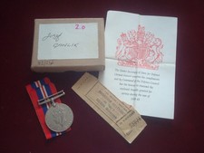 WW2 1939/45 WAR MEDAL JOZEF GAWLIK (POLISH SOLDIER)