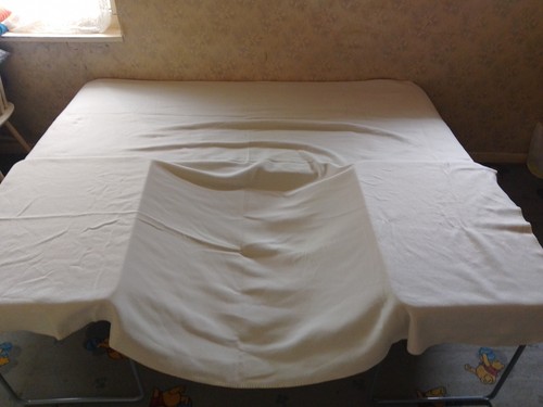 Plain woollen large - woollen, cream
