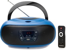 CD Player Portable Boombox FM Radio CD MP3  Remote Control & USB GTCDR-501 Blue