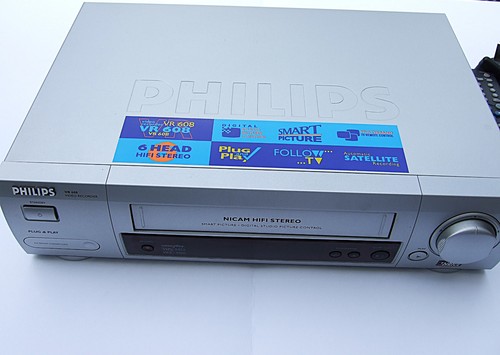 Used philips vr608 vhs - philips,