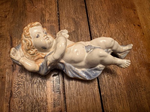 Vintage cherub figurine - figurine, shabby