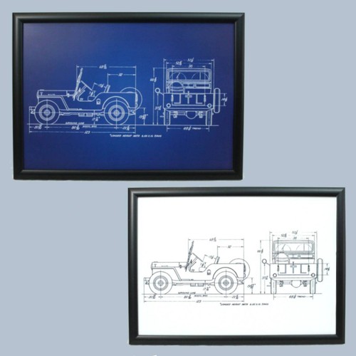 Willys jeep framed - us,
