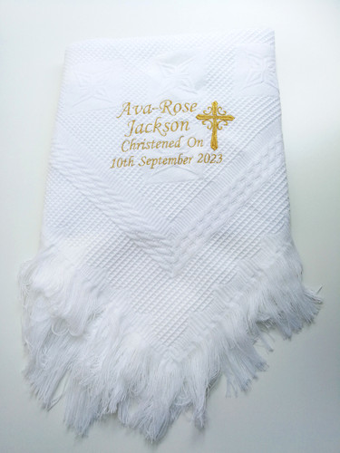 Personalised baby shawl - personalised,