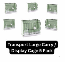 2GR Transport Large Carry/Display Cage 5-Pack – Best for Budgies, canaries and f