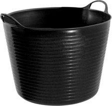 Garden Trug/Flexi Tub/Trug Tub/Gorilla Bucket 42L Black