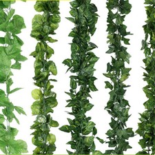 Artificial Trailing Garland Ivy Vine Leaf Greenery Plants Foliage Hanging Decor
